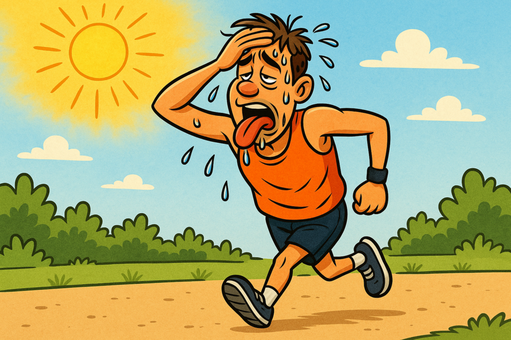Running in the heat
