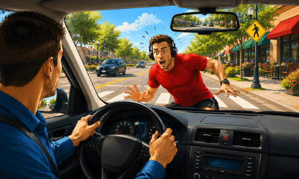 Cars Will Always Win. Runners Must Adjust Accordingly