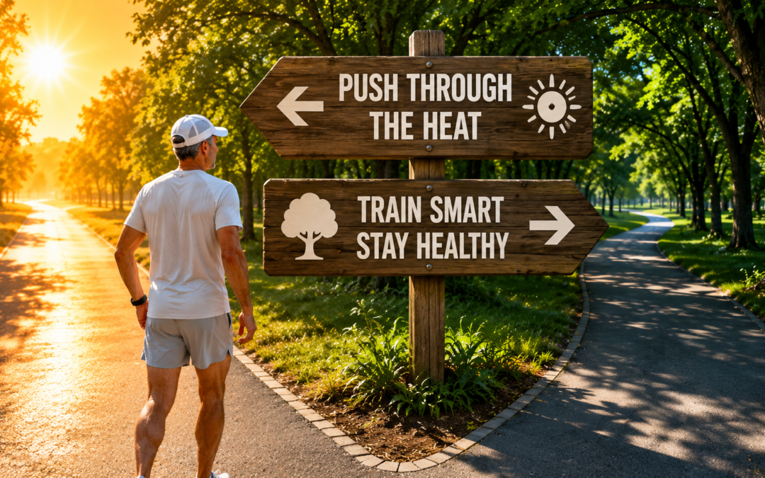 Learning to be flexible during sultry summer running